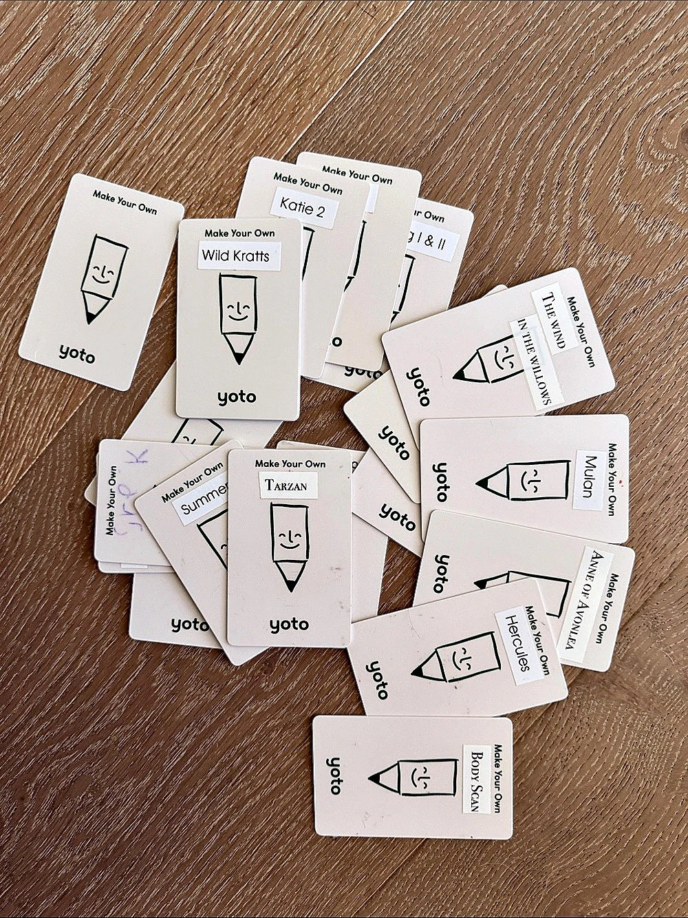 20 blank yoto Make Your Own Cards Card Set